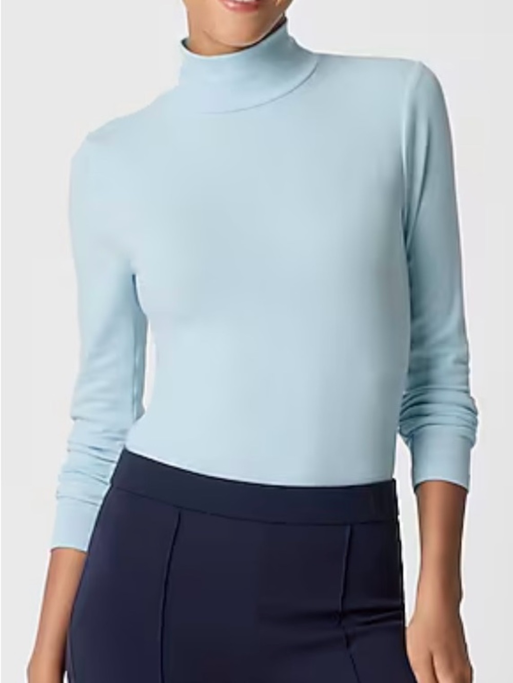 J.Crew Women’s Turtleneck Sweater Light Blue Size M – NWT